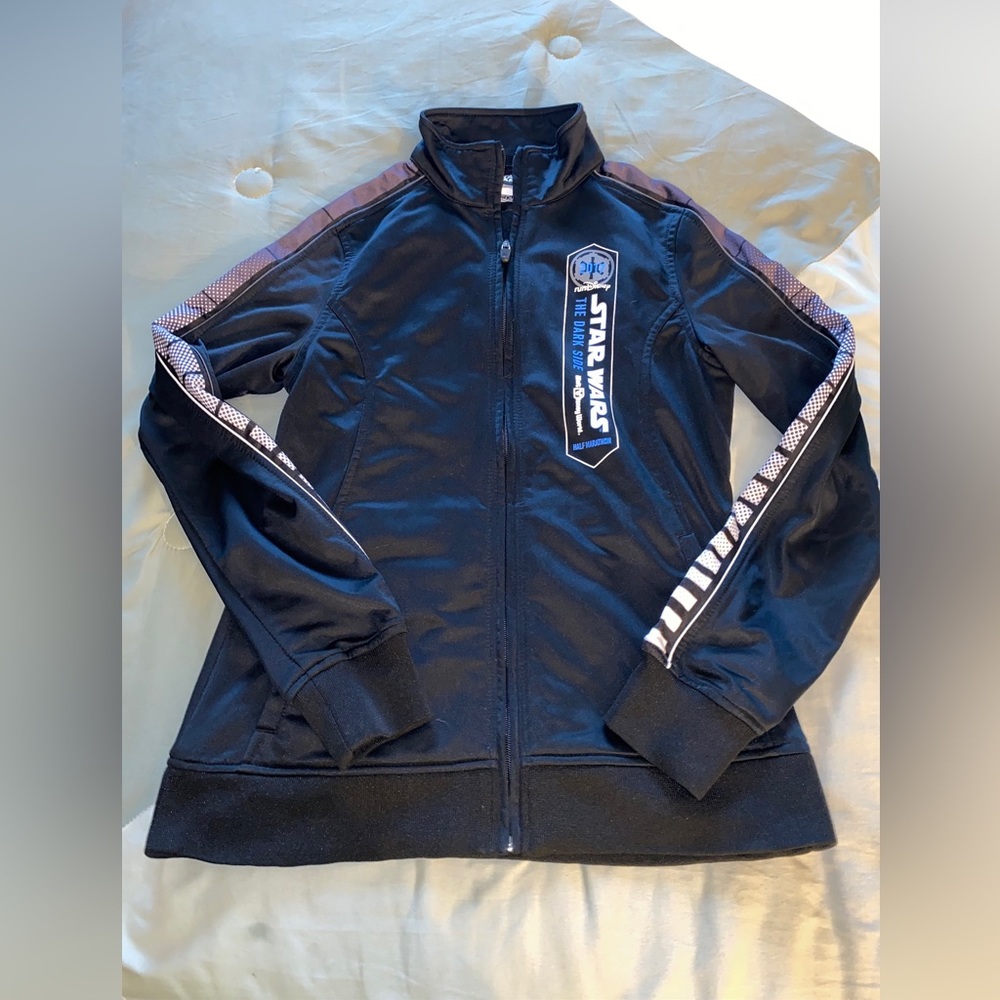 RunDisney Star Wars Dark Side Half Marathon 2017 Ladies Jacket Small Darth Vader